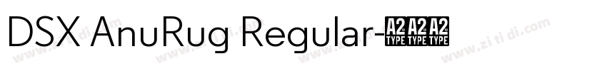 DSX AnuRug Regular字体转换